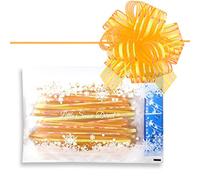 Little Snow Direct® 10 x Large 6" Luxury Organza Pull Bows, Perfect for Gifts Wedding Pews Wedding Cars and Venue Decorations - Gold