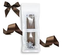 Little Snow Direct® 16mm(5/8") x 5 Metres Double Sided Satin Ribbon - Brown