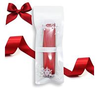 Little Snow Direct® 28mm x 5 Metres Double Sided Satin Ribbon (Scarlet(Dark Red))