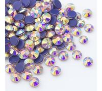 Little Snow Direct® - DMC Hot-fix Iron On Premium Glass Cut Flat Back Crystal Rhinestones Diamante Gems (Crystal AB, 5mm ss20, 1000pcs)