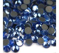 Little Snow Direct® - DMC Hot-fix Iron On Premium Glass Cut Flat Back Crystal Rhinestones Diamante Gems (Lt. Blue, 5mm ss20, 1000pcs)