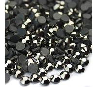 Little Snow Direct® - DMC Hot-fix Iron On Premium Glass Cut Flat Back Crystal Rhinestones Diamante Gems (Jet Hematite, 5mm ss20, 1000pcs)