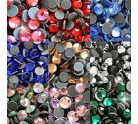 Little Snow Direct® - DMC Hot-fix Iron On Premium Glass Cut Flat Back Crystal Rhinestones Diamante Gems (Mixed, 2.8mm ss10, 1000pcs)
