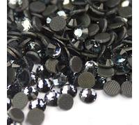Little Snow Direct® - DMC Hot-fix Iron On Premium Glass Cut Flat Back Crystal Rhinestones Diamante Gems (Transparent Grey, 5mm ss20, 1000pcs)