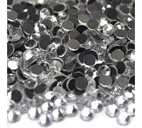 Little Snow Direct® - DMC Hot-fix Iron On Premium Glass Cut Flat Back Crystal Rhinestones Diamante Gems (Clear, 5mm ss20, 1000pcs)