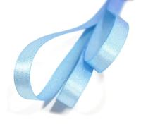 Little Snow Direct Glitter Satin Ribbon Sparkle Luxury Design Wedding Party Sewing DIY 10mm Width - Baby Blue