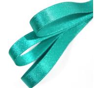 Little Snow Direct Glitter Satin Ribbon Sparkle Luxury Design Wedding Party Sewing DIY 10mm Width - Teal