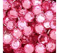 Little Snow Direct® Pack of 1000 Resin Crystal Flat Back Rhinestones Diamante Gems Nail Art & Crafts (Fuchsia Pink, 4mm)