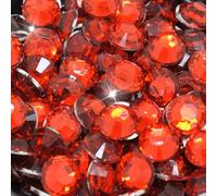 Little Snow Direct® Pack of 1000 Resin Crystal Flat Back Rhinestones Diamante Gems Nail Art & Crafts (Red, 6mm)