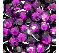 Little Snow Direct® Pack of 1000 Resin Crystal Flat Back Rhinestones Diamante Gems Nail Art & Crafts (Ultra Violet, 5mm)