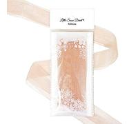 Little Snow Direct® Sheer Organza Ribbon - 10mm (3/8") 10m Length - Petal Peach