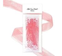 Little Snow Direct® Sheer Organza Ribbon - 16mm (5/8") 5m Length - Coral Rose