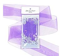 Little Snow Direct® Sheer Organza Ribbon - 38mm (1-1/2") 5m Length - Lilac