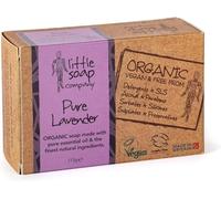 Little Soap Company Organic Pure Lavender Soap Bar for Face & Body, 110g