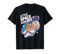 Little Space Adventurer Baby Astronaut Teddy Cute Stars T-Shirt