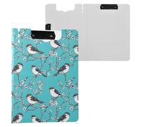 Little Sparrow Peach Blossom Clipboard Folder, A4 Size Folder Clipboard with Pen Slot for Office School