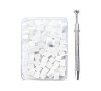 Little Sponges for Nails - Soft Square Beauty Tools with Grabbing Pen,Nails Patting Sponge,for Home Travel Wedding Bridal Spa Party Summer Winter Holiday Daily