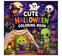 Little Spooky: Coloring Book for Adults and Teens Featuring Cute Creepy Creatures: Simple, Bold Lines for Stress Relief.