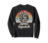 Little Squatch Retro Bigfoot Forest Vibes Sweatshirt