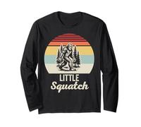 Little Squatch Retro Sasquatch Sunset Long Sleeve T-Shirt