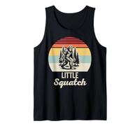 Little Squatch Retro Sasquatch Sunset Tank Top