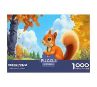 Little Squirrel 1000 Piece Jigsaw Puzzles for Adults Educational Challenge for Challenging Family Activity Games Colorful for Home Decor Gifts 38x26cm/1000pcs