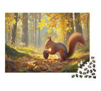 Little Squirrel Jigsaw Puzzles 1000 Piece for Adults, 1000 Pieces Great Gifts Challenge Toy Puzzle Lovers 70x50cm/1000pcs