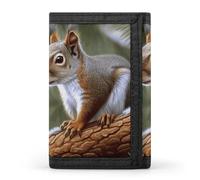 Little Squirrel Wallet,Credit Card Holder,Three-fold Wallet for Passport Covers, Purse Passport Bag for Men Women