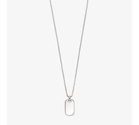 Little Star Boys Oli Silver Dog Tag Pendant Necklace LSN0231
