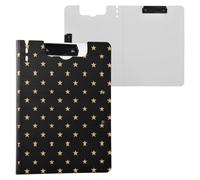 Little Star Clipboard Folder, A4 Size Folder Clipboard with Pen Slot for Office School