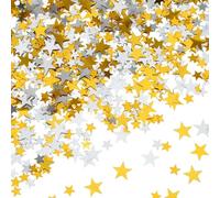 Little Star Confetti Glitter Little Stars Sequin Birthday Table Scatter Decorations for Birthday Wedding Baby Shower Table Confetti Party Decorations Silver Gold 1000 pieces