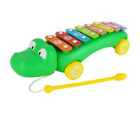 Little Star Crocodile Pull Along Xylophone, Engaging Colourful Walk Along Alligator for Interactive Musical Development