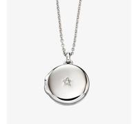 Little Star Girls Adria Silver Diamond Locket Necklace LSN0014
