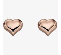 Little Star Girls Emily Rose Gold Plated Heart Stud Earrings LSE0151