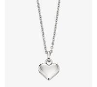 Little Star Girls Mia Silver Heart Pendant Necklace LSN0020