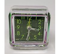 Little Star Glow in Dark Small Alarm Travel Clock, Big Numbers for Easy Reading (JR-1153) (Yellow)
