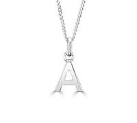 Little Star Sterling Silver Alphabet Letter Customisable Pendant D - A