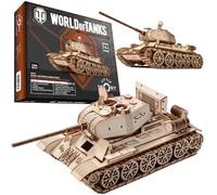 little story World of Tanks Panzer 3D Wooden Model Armored Battle Car Official License Model Assembly DYI War Machine Educational Toy for Kids Battle Tank