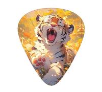 Little Tiger Acoustic GuitarGuitar Picks 12 Pcs, Electric Guitar Essential Thick And Thin Guitar Plectrums Students 0.46 0.96 0.71 Mm