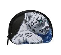 Little Tiger in Space Coin Purse Shell Mini Pouch Wallet Change Bag for Women Girls Kids