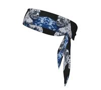 Little Tiger in Space Double-sided athletic bandage with printed sports headband suitable for tennis ninja karate running and yoga