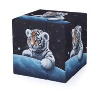 Little Tiger in Space Magic Cube,The Original 3x3 Cube,Speed Cube Problem-Solving Brain Teaser,Easy Turning Sensory Puzzle Toy,Sensory Stress Relief Form Fidget Toys