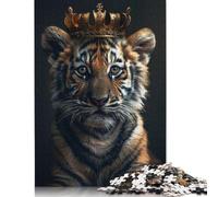 Little Tiger King Jigsaw Puzzles Puzzle for Adults Kids. 1000 Pieces Whimsical Challenge Toy Educational Game Home Decoration for Adults& Kids Age 14 Years Up 1000pcs (40x28cm)