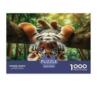 Little Tiger on The Branch 1000 Piece Jigsaws for Adults Fun, Challenging & Brainteasing Beautiful Home Decoration Challenge High Difficulty 70x50cm/1000pcs