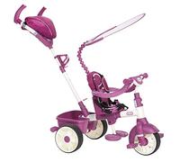 Little Tikes 4-in-1 Sports Edition Trike - Four Stages to Grow - Features Waist Bar, Adjustable Handle & Seat with Harness, Shade Canopy - Assembly Required - For Kids from 9 Months - Pink & White
