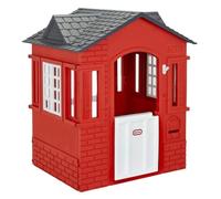 little tikes, 653889M Cape Cottage Playhouse - With Working Doors, Windows and Shutters - Interactive - Active Play Promotes Physical Development - Indoor or Outdoor Use - Red