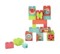 Little Tikes Baby Builders - Explore Together Blocks First Blocks for Babies and Toddlers Boys and Girls Easy to Connect Sensory Play