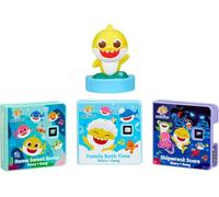 little tikes Baby Shark Family Collection for Story Dream Machine - 3 Stories & 1 Character, Storytime Books with Audio Play Character, For Boys and Girls Ages 3+