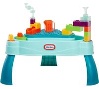 Little Tikes Build & Splash Water Table with 25 Piece Accessories - Wet/Dry Play, Indoor/Outdoor with Removeable Grow-with-Me Legs