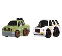 Little Tikes Crazy Fast Cars 2-Pack Off-Roaders - Off-Road Adventure Themed Pullback Toy Car - Includes SUV and 4x4 Truck - Goes Up To 50ft/15.25m - Great Gift for Kids Ages 3+